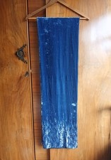 Boden Glossy Velvet Satin Sequin Wrap Scarf Stole Special Occasion 76 x 11.5"