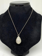 Vintage Enamel Egg Pendant