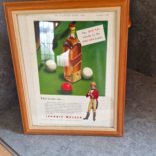 Johnnie walker whisky framed - johnnie,