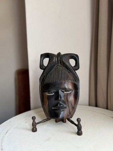 Hand carved wooden african - hand-carved,