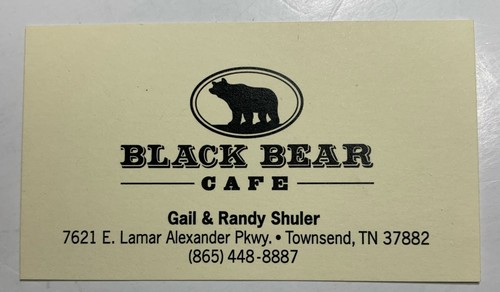 Restaurant business card black - business,