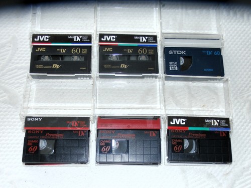 Mini tapes used sony - x, dv