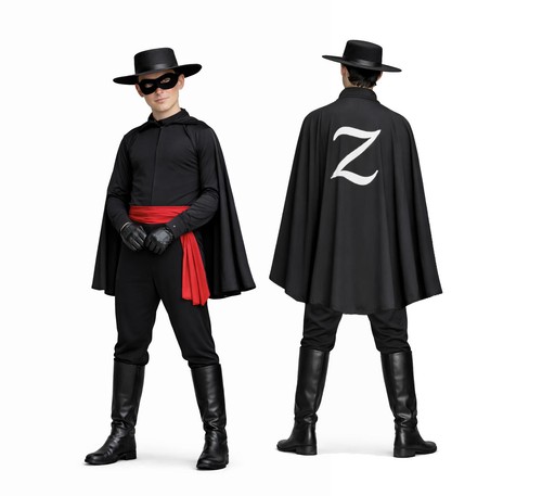Adults masked avenger zorro - zorro, tv