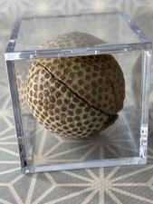 Antique Golf Ball C.1900 - QUEEN WORTHINGTON In Display Case - Great Keepsake