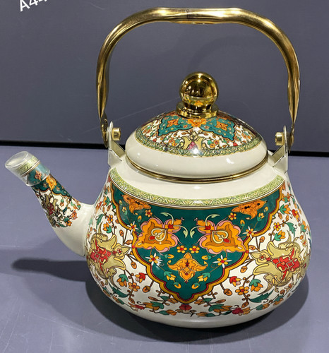 Retro floral enamel - floral,