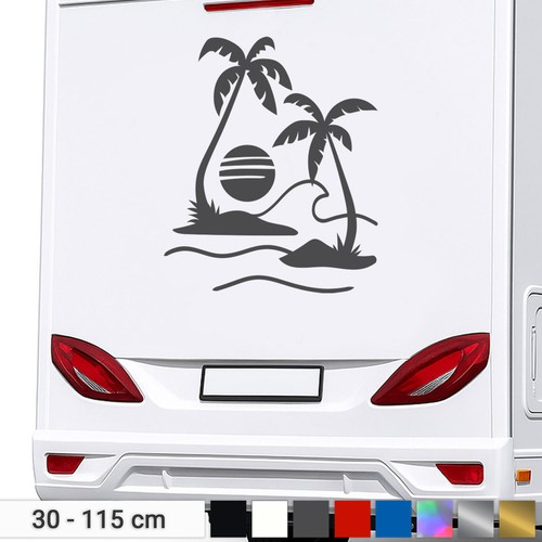 Palm trees stickers sea - palm,