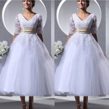 Tea Length Wedding Dress Short
