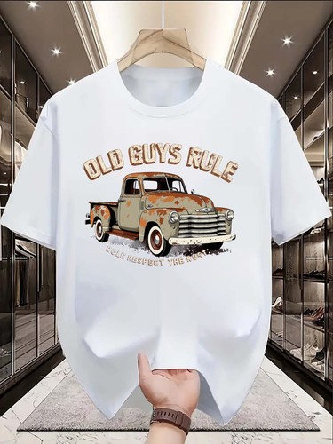 Old guys rule vintage truck - rule,
