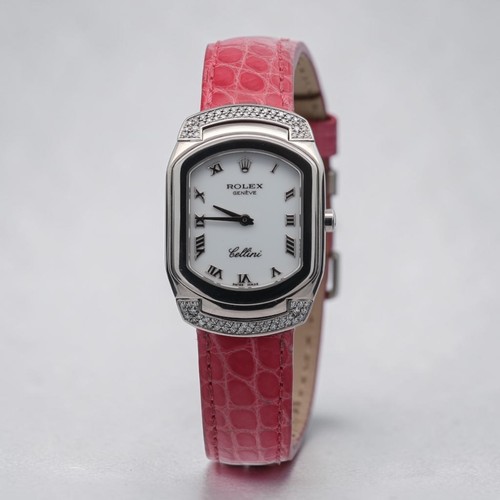 Rolex 18ct white gold - white, cellini