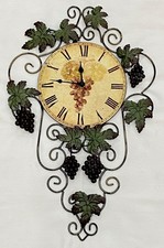 Wall Clock 3D Vineyard Grape