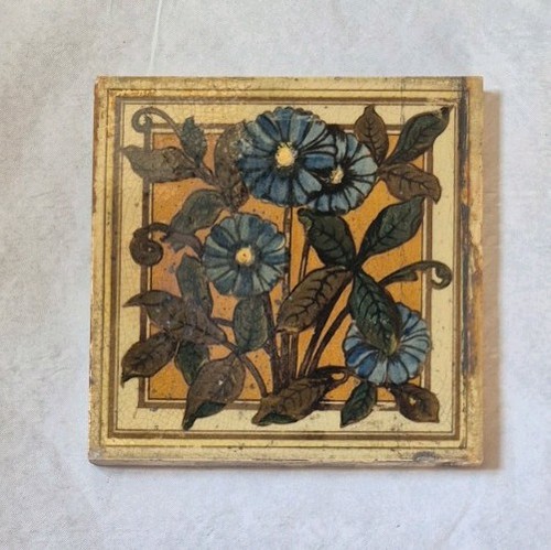 Antique tile victorian - victorian, print