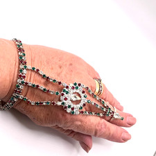 Sparkly hand panja bracelet