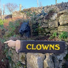 Clowns Hand Painted Fairground