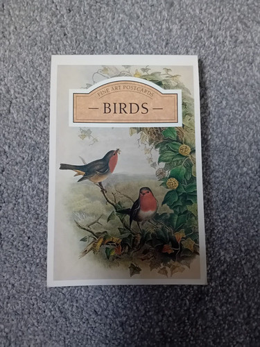 Fine art postcards birds - postcards,
