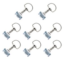 8 Sets Universal Motorcycle Quick Release D-RING 1/4 Turn Race Fairing Fasteners
