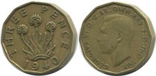 THREEPENCE 1940 UK GREAT
