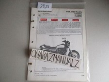 1984 1985 HONDA VF700S Sabre Set-Up Instructions Manual OEM