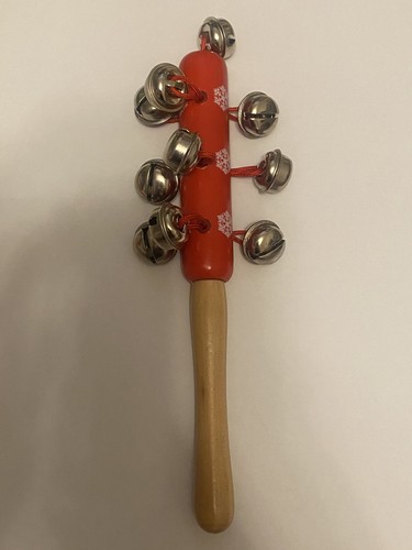 Wooden jingle bells stick - wooden,