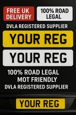 PAIR OF Number Plates Premium