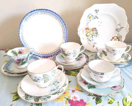Vintage bone china - vintage, mismatch