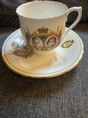 1937 coronation cup saucer - 1937,