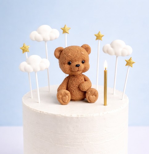 Fondant teddy bear sugar - bear, paste