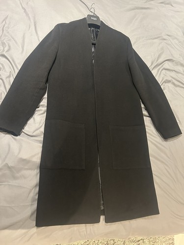 Mens zara long coat - long, wool