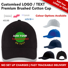 Personalised Baseball Cap Embroidered Custom Printed Hat Unisex Mens Ladies