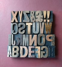 Vintage WOODEN Letterpress