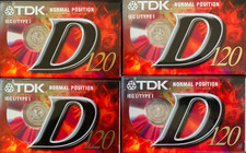 PACK OF 4 TDK D120 Dynamic 120