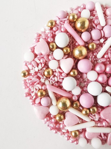 Sprinkles mix pink gold - sprinkles,