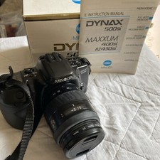 AE855 Minolta Dynax 500si 35mm Film SLR Camera body + 28-80mm AF lens UNTESTED
