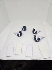 4x Self Adhesive Caster Wheels Paste for Bins Bottom Cabinet Trash Can Furniture