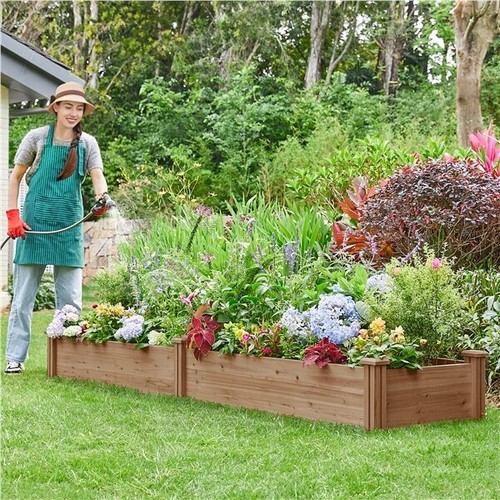 Wooden raised garden bed - raised,