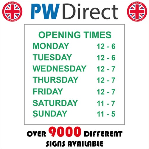 Ge731 opening times monday - opening,