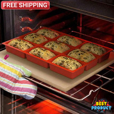 1 Pc Silicone Mini Loaf Pans 9 Cavity Non-Stick Baking Mold for Bread Cake Soap