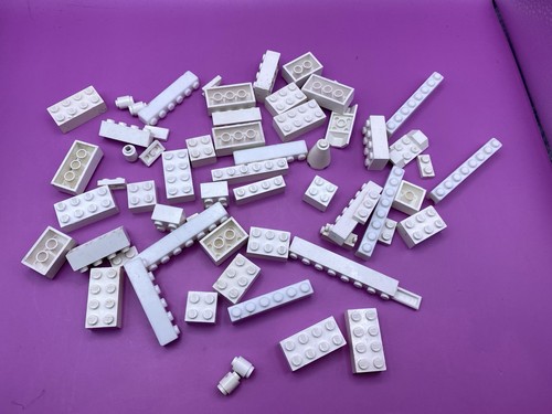 Vintage white lego bricks - white,