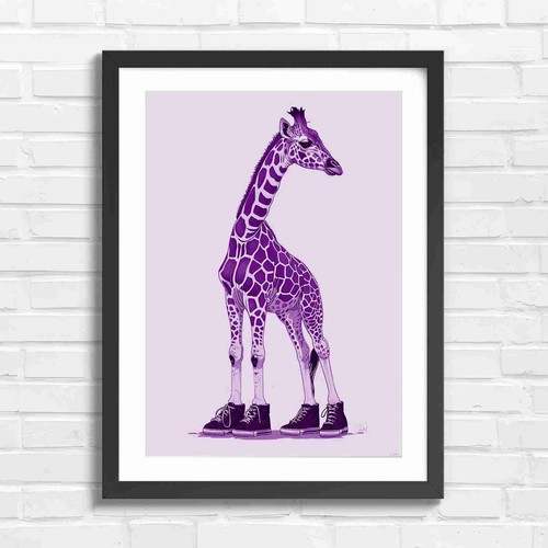 Fashionable giraffe wearing - fashionable,
