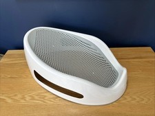 Angel Care Rubber Baby Bath Seat Grey White support hardly used safety angelcare
