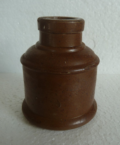 Antique stoneware ink bottle - antique,