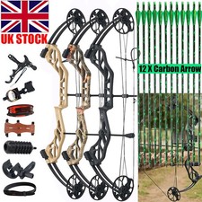 Archery Compound Bow Hunting Target Arrows 19-70LB Adjustable 320FPS for RH