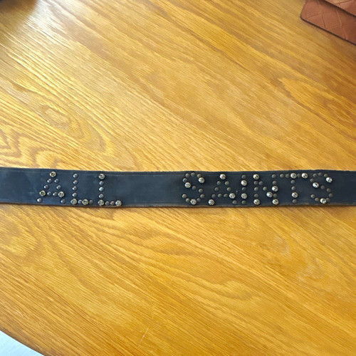 All saints black leather - black,