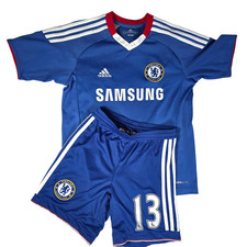 Chelsea Home Football Kit - 2010/11 Samsung Adidas Blue - Kids Age 9-10 Years