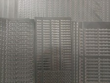 25 sheets of Silver Wedding Invitation Stickers Crafting cards hearts joblot