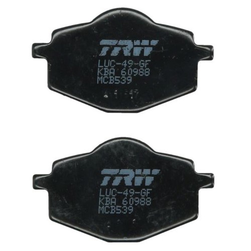 Trw rear brake pads - pads, yamaha