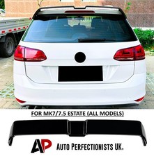 VW Golf MK7/7.5 ESTATE R GTD GTI Oettinger Style Gloss Black Rear Roof Spoiler