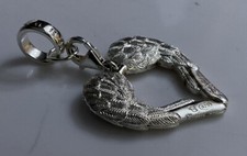 Thomas Sabo Hallmarked HM Sterling Silver CZ 925 Angel Wings Heart Charm Pendant