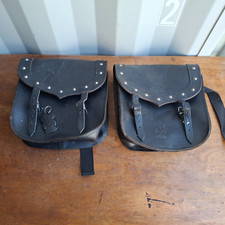 Oxford Lifetime leather classic motorcycle paniers, Vintage