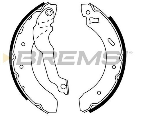 Brake shoe set fits - brake,