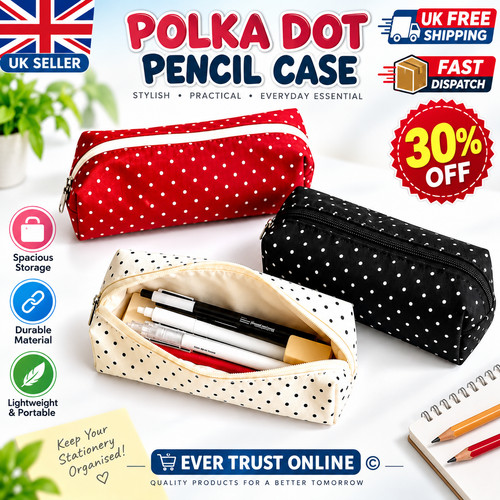 Polka dot pencil case - dot,